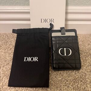 Dior Black Card Holder & Mirror